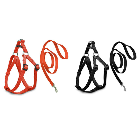 Pet Dog Leash with Harass Assorted Colours