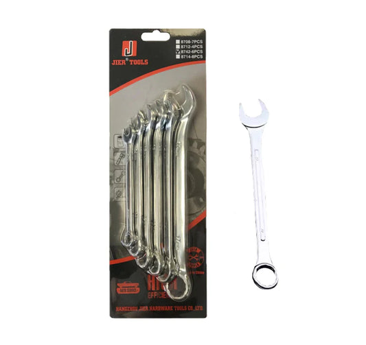 Metal Spanner Socket Wrench Set of 6