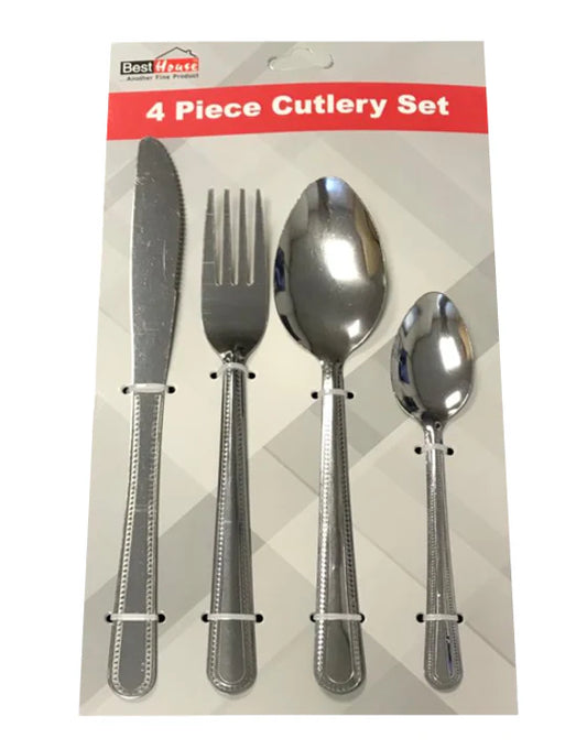 Steel Kitchen Dining Cutlery Set of 4